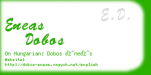 eneas dobos business card